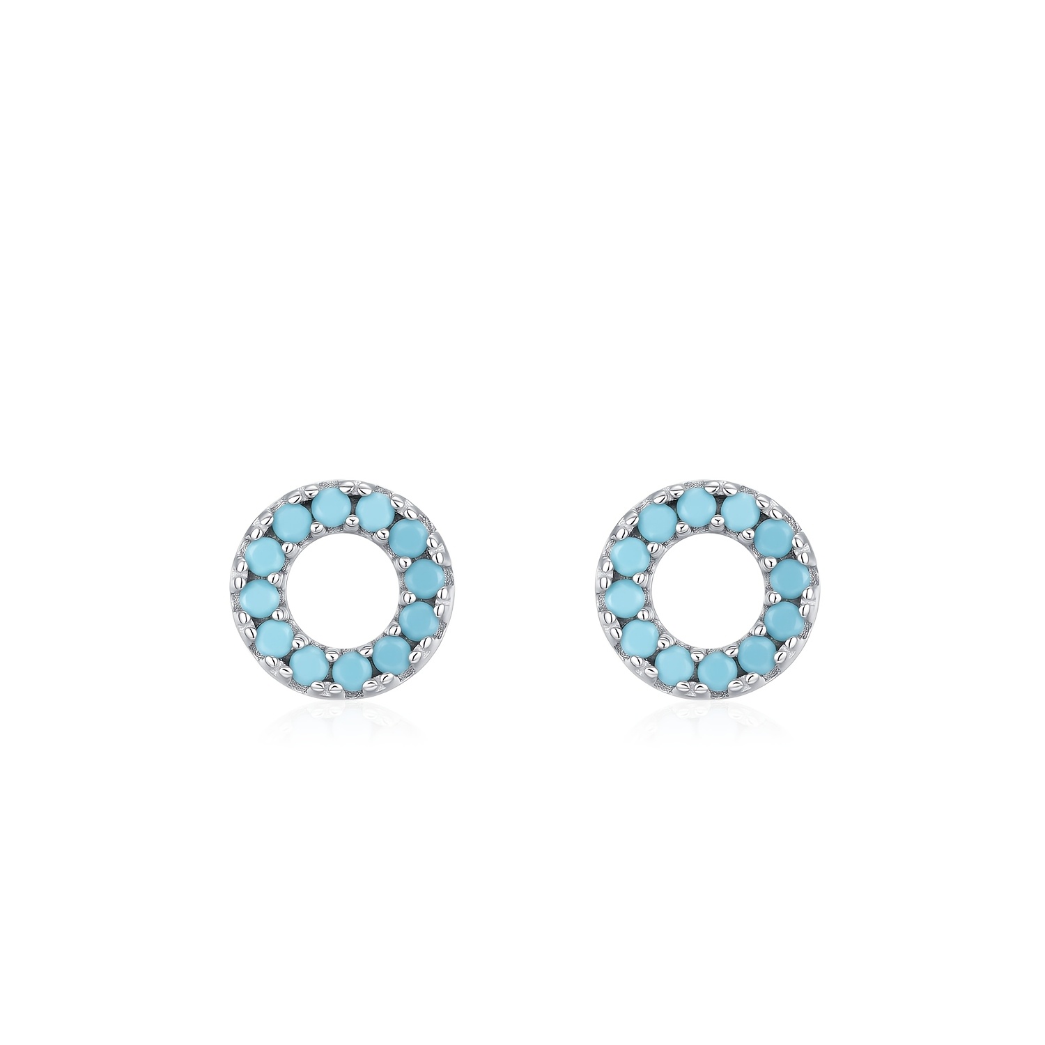 Women's 925 Sterling Silver Elegant Turquoise Earrings
